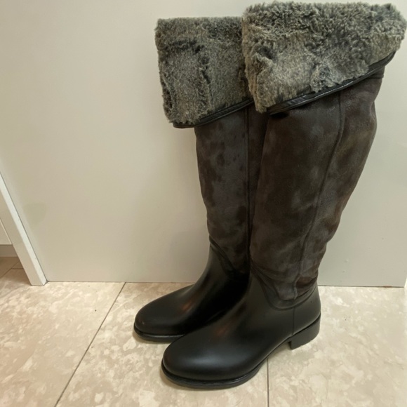 NWOT Via Lactea  Italian Tall Boots Rain and Snow Size 9 - Picture 3 of 9